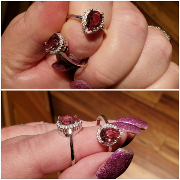 2ct Color Changing Alexandrite Ring Size 7.5 & 8 - Picture 6 of 8